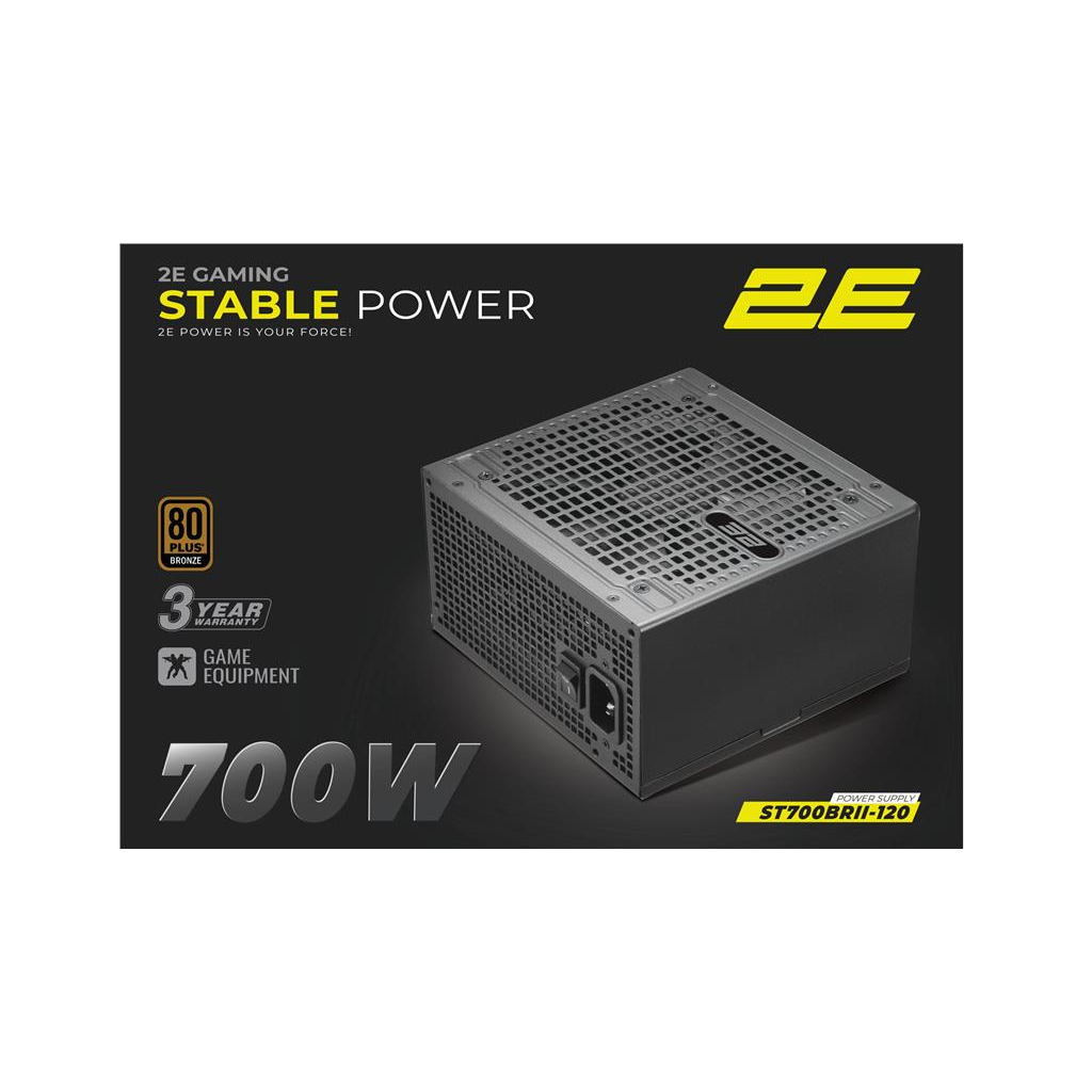 Блок живлення 2E 700W Stable Power Pro ATX3.1 GEN5.0 (2E-ST700BRII-120) Блок живлення 2E 700W Stable Power Pro ATX3.1 GEN5.0 (2E-ST700BRII-120)