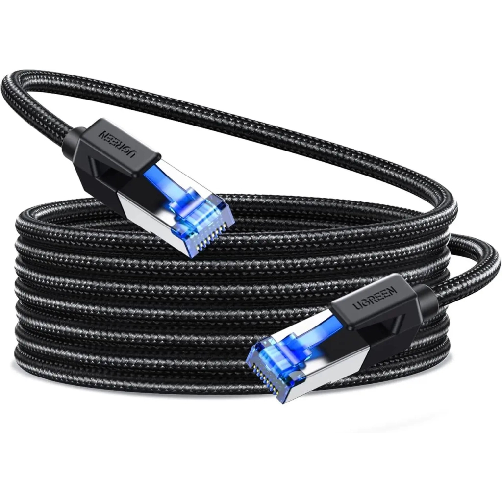 Патч-корд 15м, S/FTP cat 7 RJ-45 COPPER black Ugreen (U_30799) Патч-корд 15м, S/FTP cat 7 RJ-45 COPPER black Ugreen (U_30799)