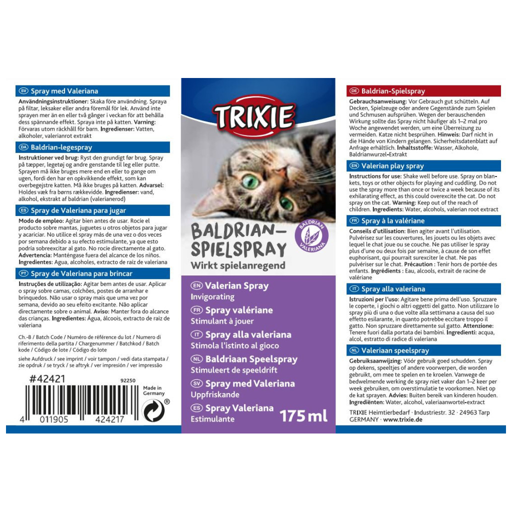 Спрей для тварин Trixie для привчання до туалету з валеріаною 175 мл (4011905424217) Спрей для тварин Trixie для привчання до туалету з валеріаною 175 мл (4011905424217)