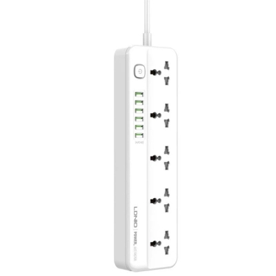 Мережевий фільтр живлення LDNIO SC5614 5роз. 3USB 2м (SC5614)