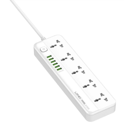 Мережевий фільтр живлення LDNIO SC5614 5роз. 3USB 2м (SC5614)