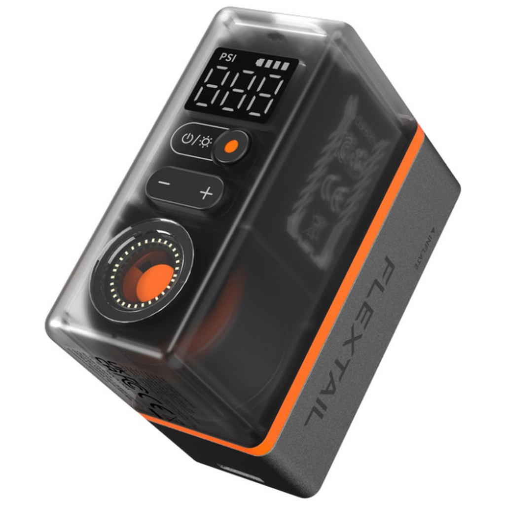 Задня велофара Flextail та міні насос 2 в 1 Tiny Tire Pump ACS, чорний (6975755966342)