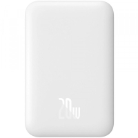 Батарея універсальна Baseus Magnetic Wireless Mini Air 6000mAh 20W PD, QC, Qi-15W, White (6932172641429)