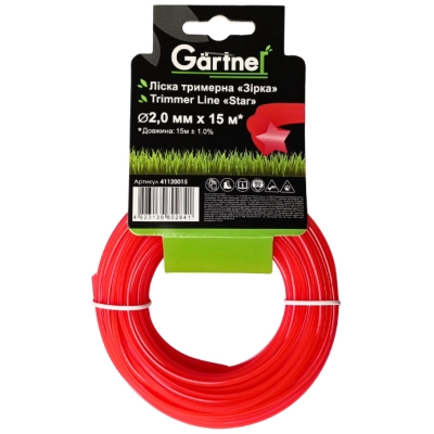 Жилка косильна Gartner "Зірка" 2,0 мм × 15 м (41120015)