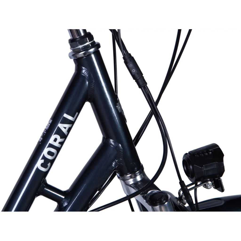 Електровелосипед Dorozhnik 28" eCORAL DD FR рама-19" 48B 13А*г 500Вт 2026 темно-сірий (ELB-D-28-114)