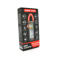 Токові кліщі ANENG PN102 V (AC/DC), A (AC), Ω, C, Hz (NCV). Data Hold, продзвонювання, тест діодів, підсвічування. (PN102)