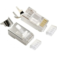 Конектор RJ45 cat.7 FTP 8P8C * 50 (наскрізні отв., позолоч. конт.) Cablexpert (LC-PTF7-01/50)
