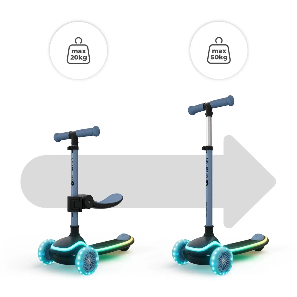 Самокат Kinderkraft 2-в-1 Raket Up Blue (KRRAUP00BLU0000) (5902533930043)