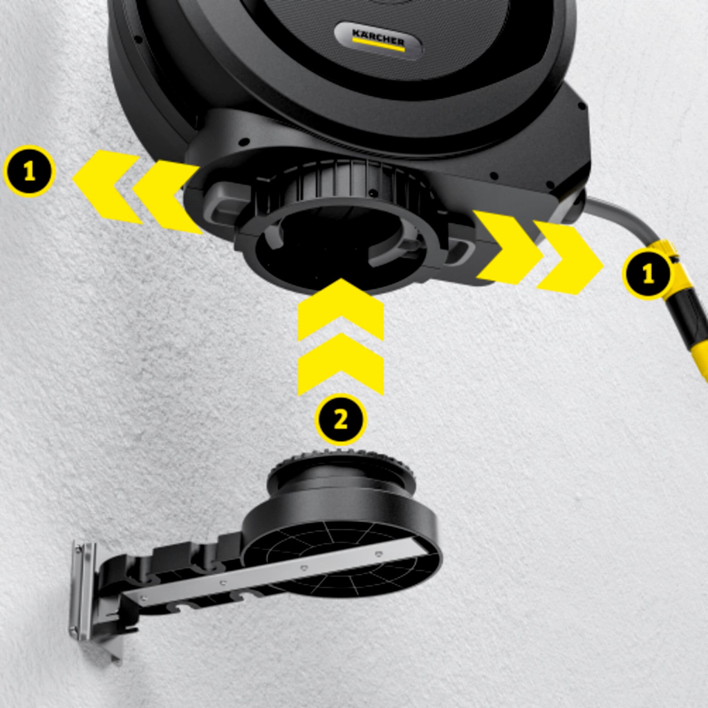Шланг для поливу Karcher на автоматичній катушці HBX 4.20 Automatic 20м, 1/2” 8.68кг (2.645-378.0)