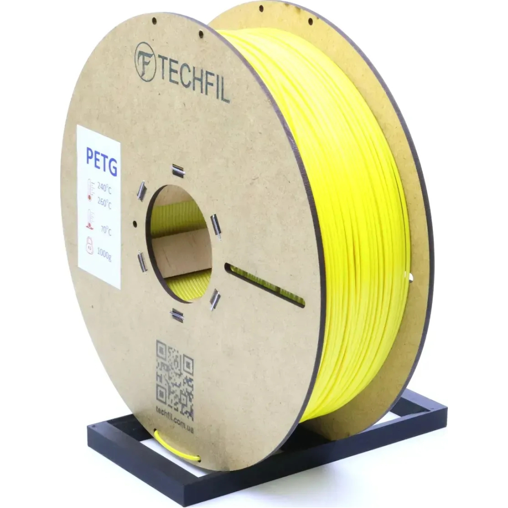Пластик для 3D-принтера Techfil PETG 074 1.75 мм 1кг yellow (PETG074-1000-YELLOW)