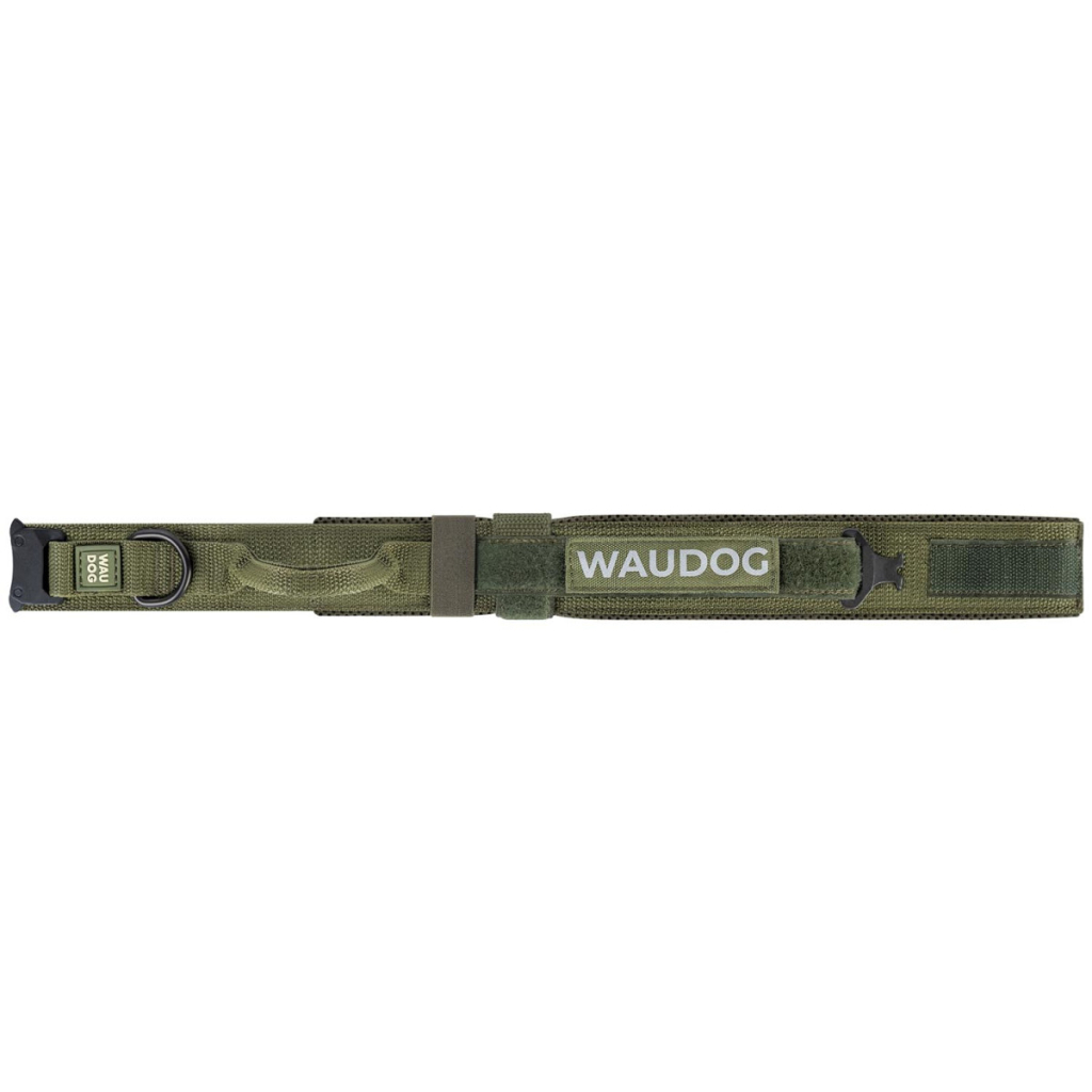 Нашийник для тварин WAUDOG PRO з ручкою тактичний металевий фастекс L хакі (688831) Нашийник для тварин WAUDOG PRO з ручкою тактичний металевий фастекс L хакі (688831)