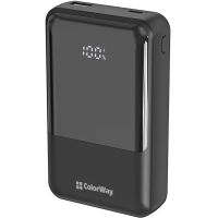 Батарея універсальна ColorWay 20 000 mAh DigiPower PD/45W, QC/4.0, Black (CW-PB200LP04BK)