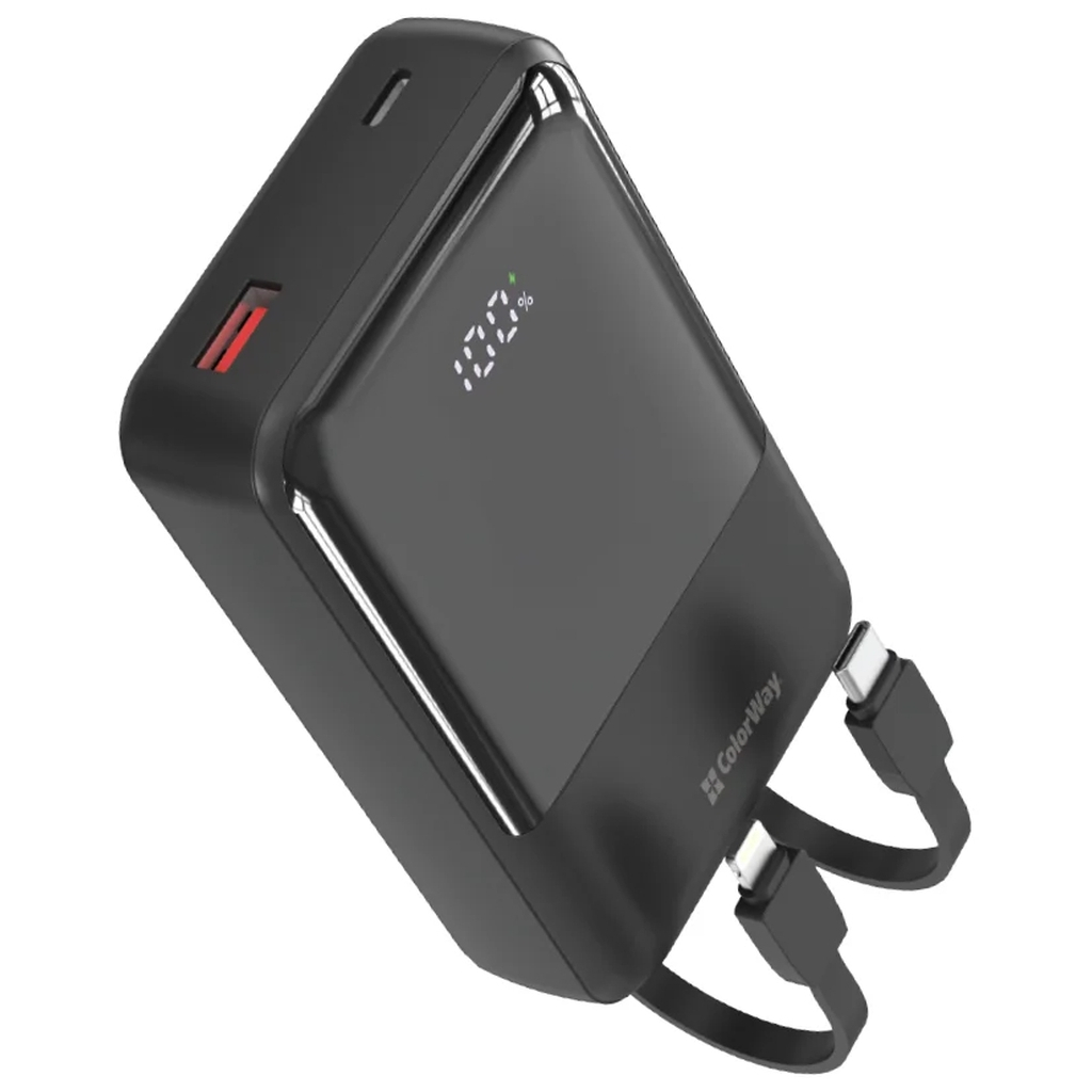 Повербанк ColorWay 20 000 mAh DigiPower PD/45W, QC/4.0, Black (CW-PB200LP04BK) Повербанк ColorWay 20 000 mAh DigiPower PD/45W, QC/4.0, Black (CW-PB200LP04BK)