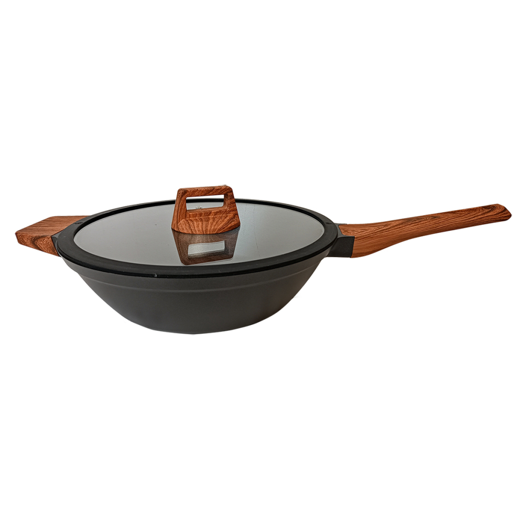 Сковорода Pepper Wood Wok з кришкою 30 см (PR-2314-30)