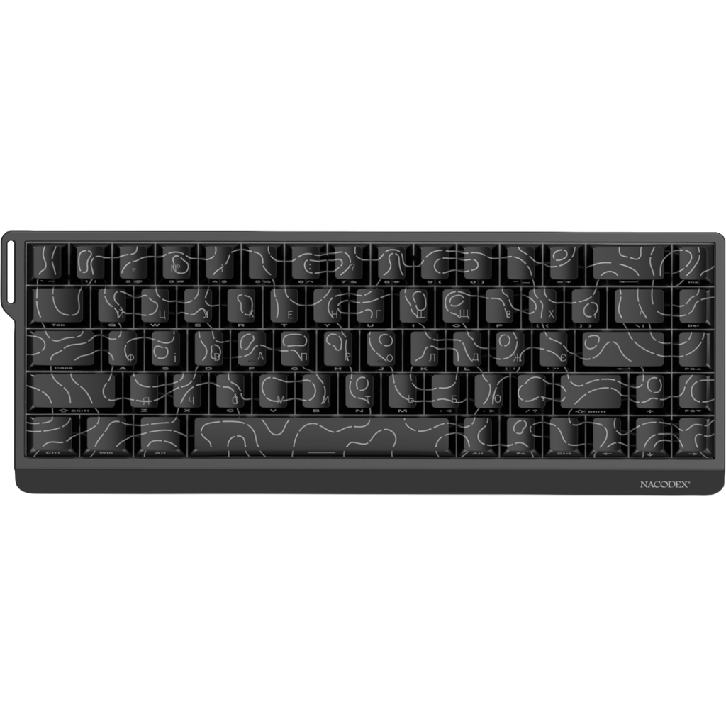 Клавіатура Ajazz NacodeX NK68 V2 Red Switch LED USB UA Black (NK68-V2-R-S-B) Клавіатура Ajazz NacodeX NK68 V2 Red Switch LED USB UA Black (NK68-V2-R-S-B)