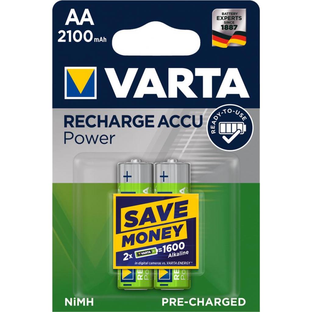 Акумулятор Varta AA Rechargeable Accu 2100mAh * 2 (56706101402) Акумулятор Varta AA Rechargeable Accu 2100mAh * 2 (56706101402)