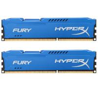 Модуль пам'яті для комп'ютера DDR3 8Gb (2x4GB) 1600 MHz HyperX Fury Blu Kingston Fury (ex.HyperX) (HX316C10FK2/8)
