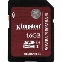 Карта пам'яті Kingston 16GB UHS-I Class10 (SDA3/16GB)