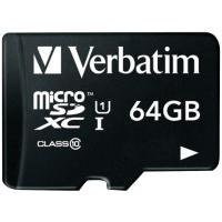 Карта пам'яті Verbatim 64GB microSDXC class 10 (44014)