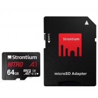 Карта пам'яті Strontium Flash 64GB microSDXC class 10 UHS-1 U3 (SRN64GTFU3A1A)