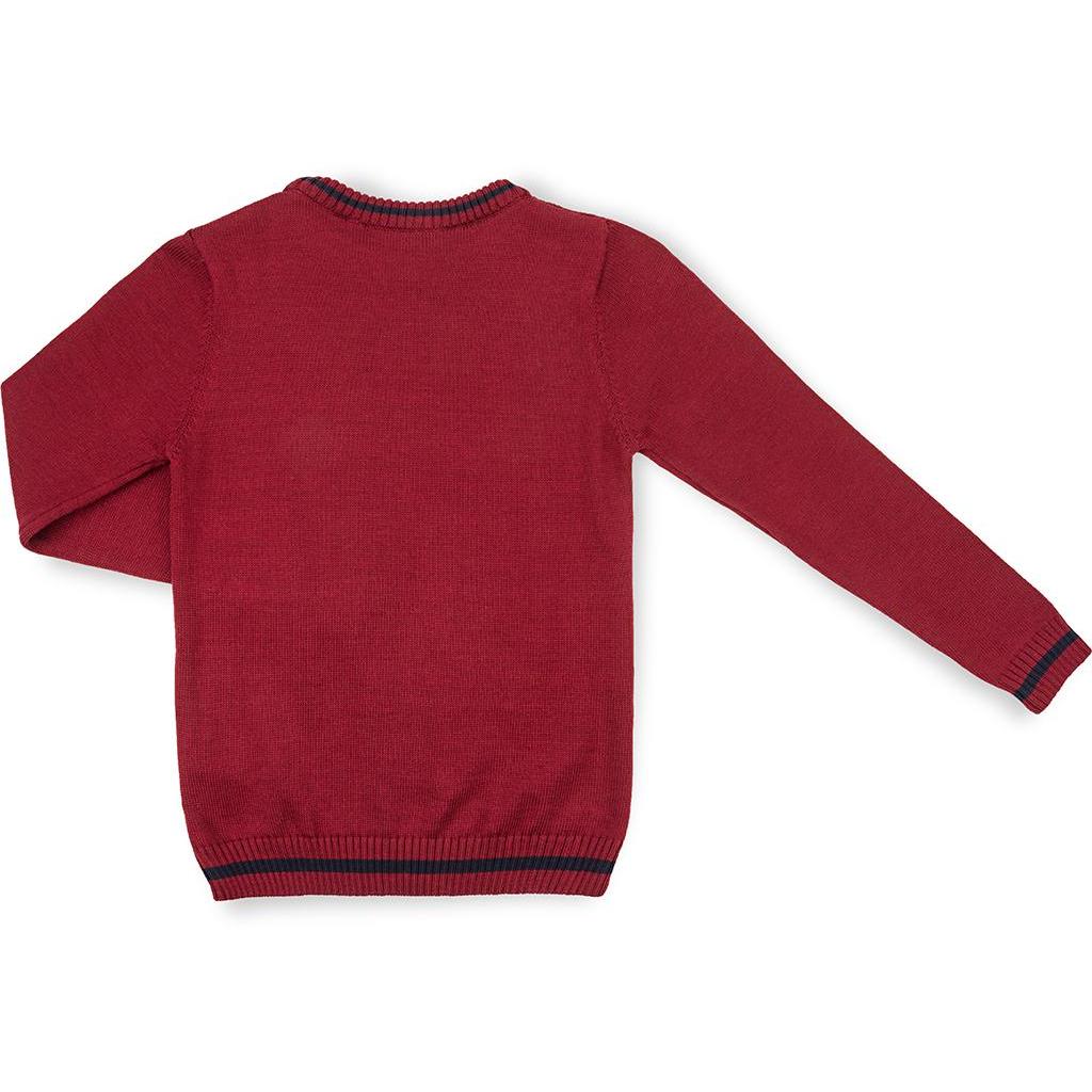 Кофта дитяча Na в'язана з косами (AFB1033-128B-red) Кофта дитяча Na в'язана з косами (AFB1033-128B-red)