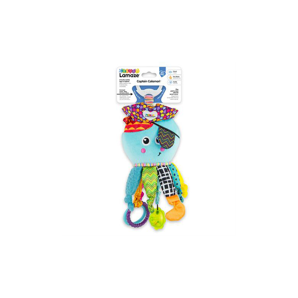 Іграшка на коляску Lamaze Кальмар із прорізувачем (L27068)