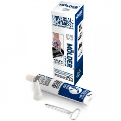 Герметик автомобільний MOLDER UNIVERSAL-DICHTMASSE GRAU 85г +343С (SIL343)