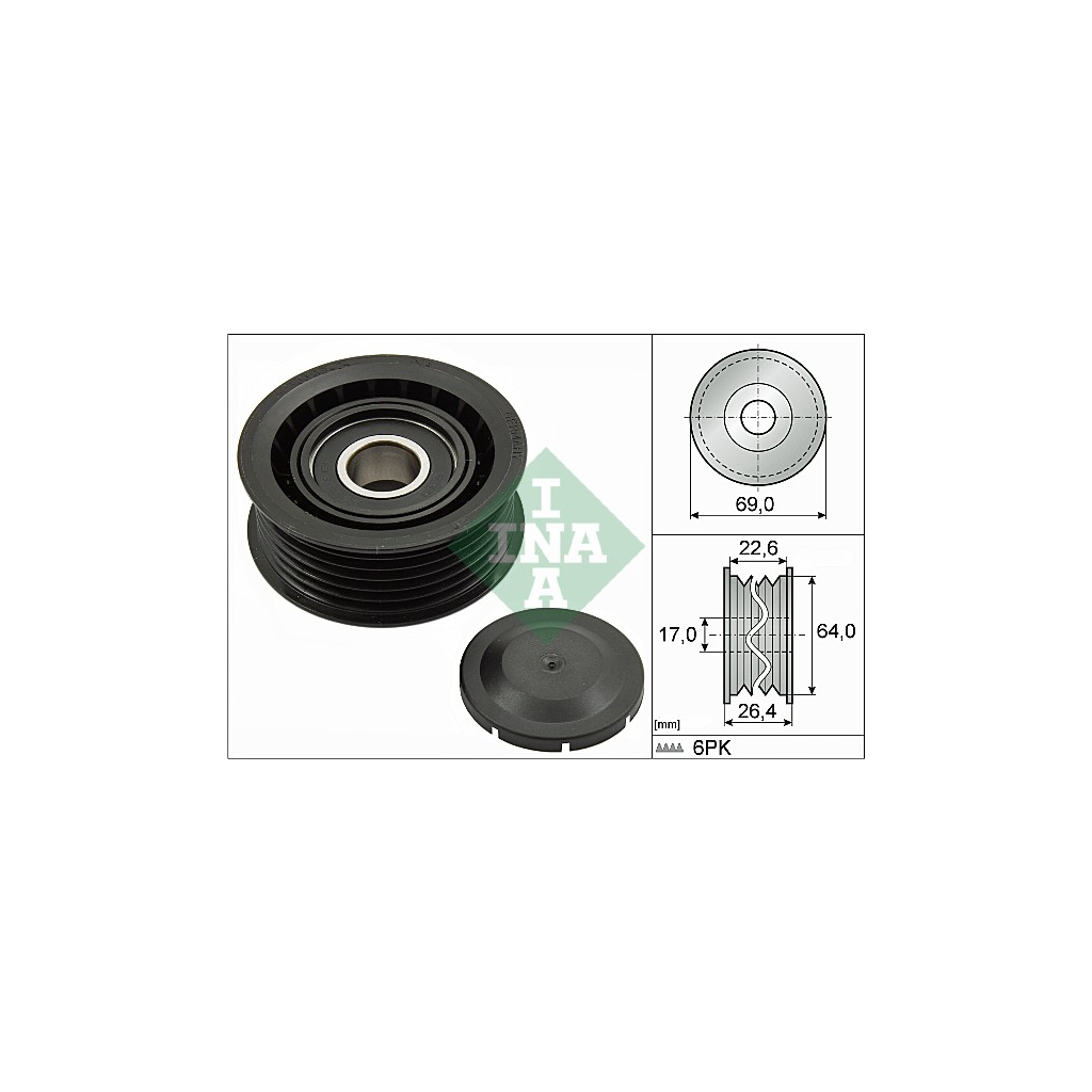 Ролик натягувача ременя INA 532 0160 10 Ролик натягувача ременя INA 532 0160 10