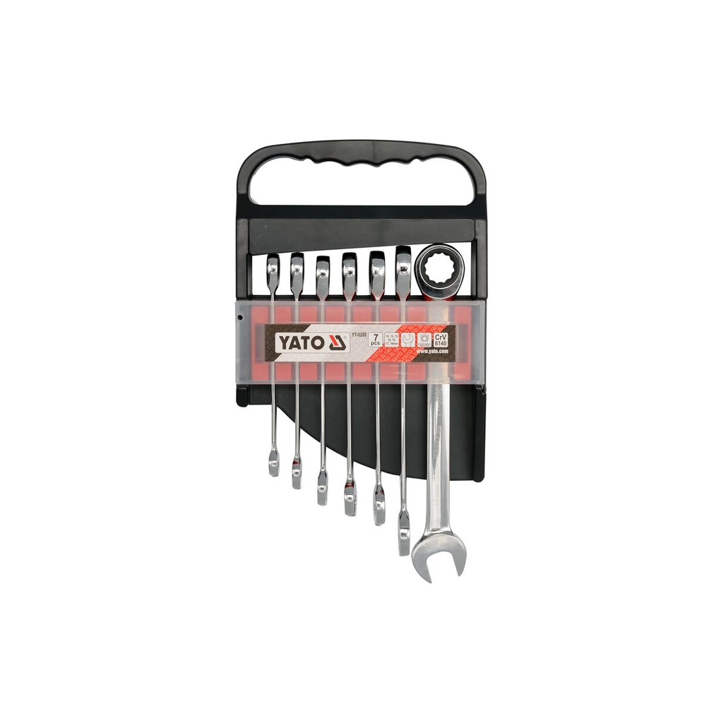 Ключ Yato ключів комбінованих з тріскачкою (YT-0208)