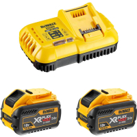 Набір акумулятор + зарядний пристрій DeWALT ЗП 18V, 54V, вихідний струм 8А, 2x12Ah(54V) (DCB118Y2)