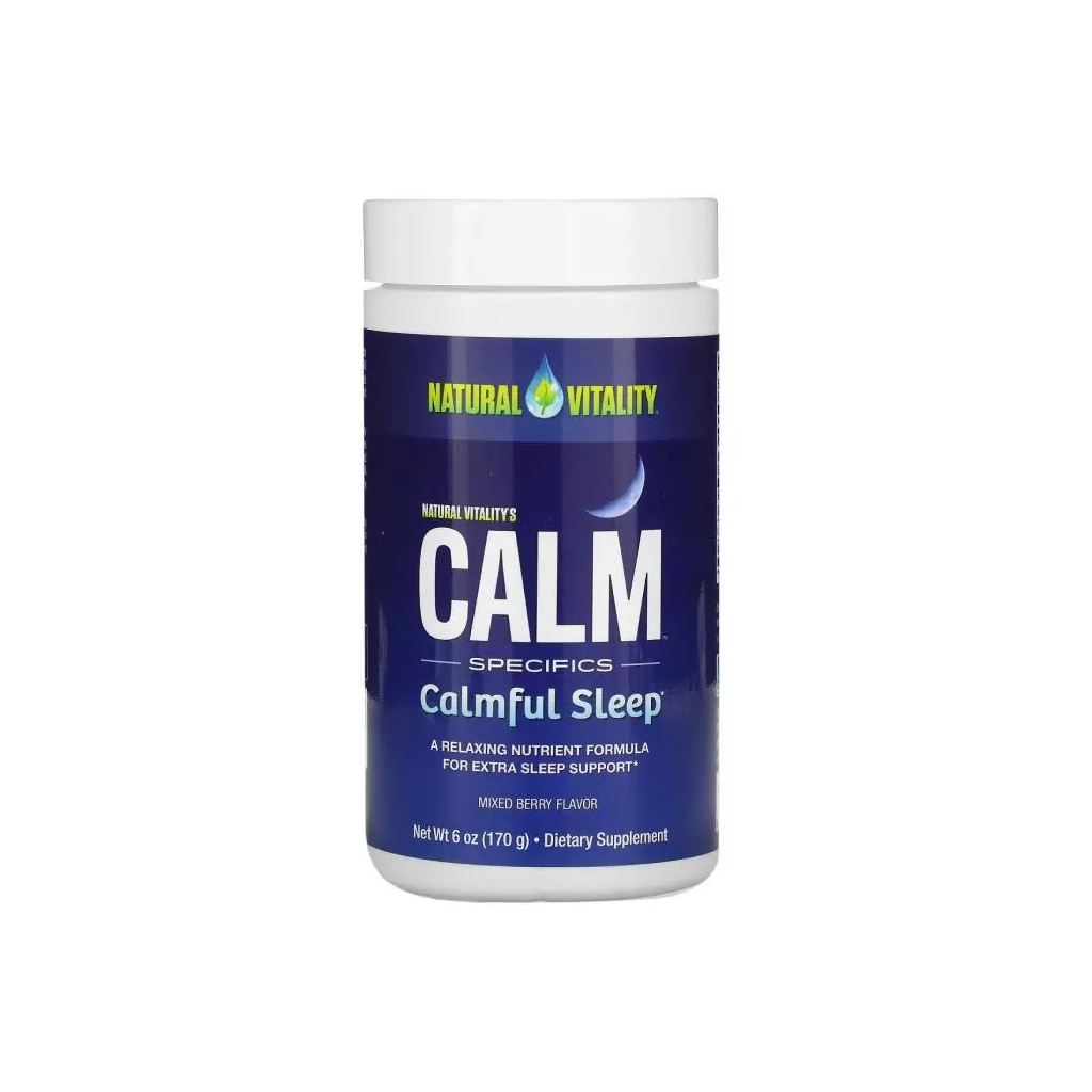 Мінерали Natural Vitality Напій для спокійного сну, смак ягід, Calm Specifics, Calmful Sleep (PTG-00226)