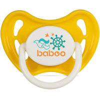 Baboo latex pacifier Marine, 0+ months (yellow) (5-044)
