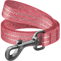 Повідець для собак WAUDOG Re-cotton світловідбивний S Ш 15 мм Д 500 см червоний (40133)