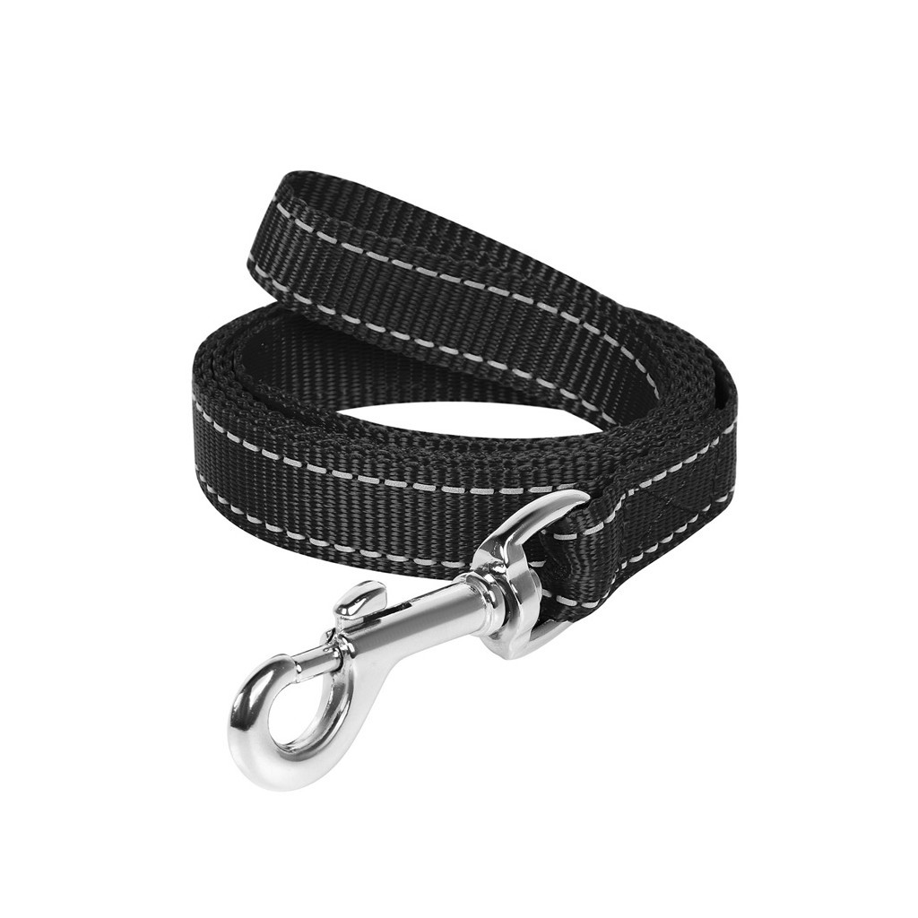 Повідець для собак Dog Extreme з нейлону Ш 25 мм Д 150 см чорний (04671)