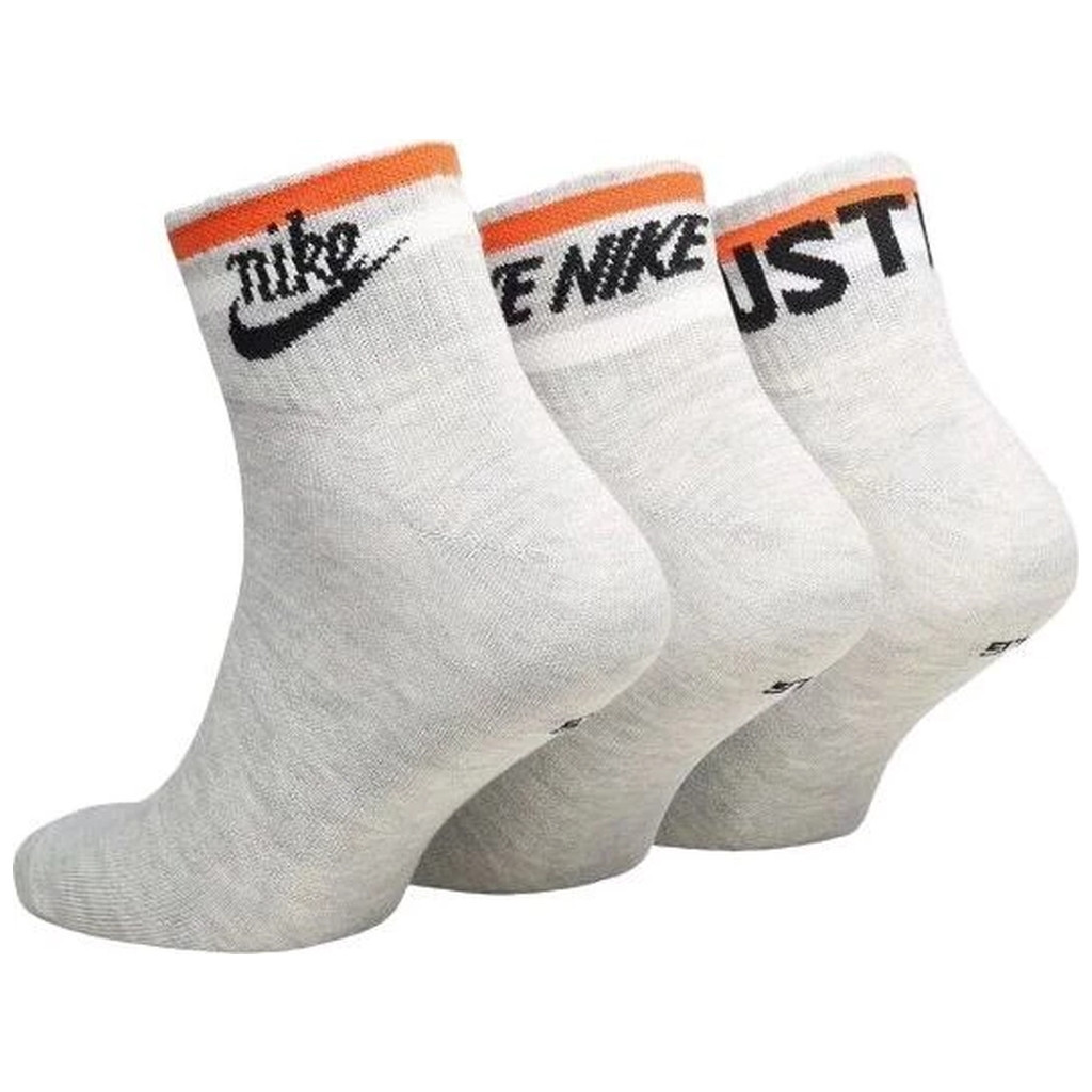 Шкарпетки Nike U NK NSW EVERYDAY ESSENTIAL AN 3PR DX5080-050 46-50 3 пари Сірі (196148786071)