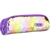 Cool For School pencil case 2 compartments with sequins Purple (CF6490-purple)