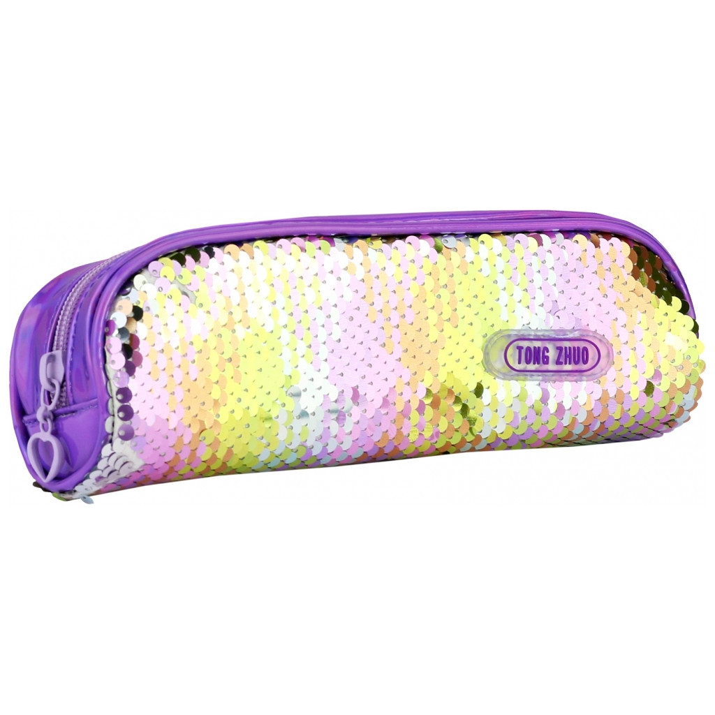 Пенал Cool For School 2 відділення з паєтками Фіолетовий (CF6490-purple) Пенал Cool For School 2 відділення з паєтками Фіолетовий (CF6490-purple)