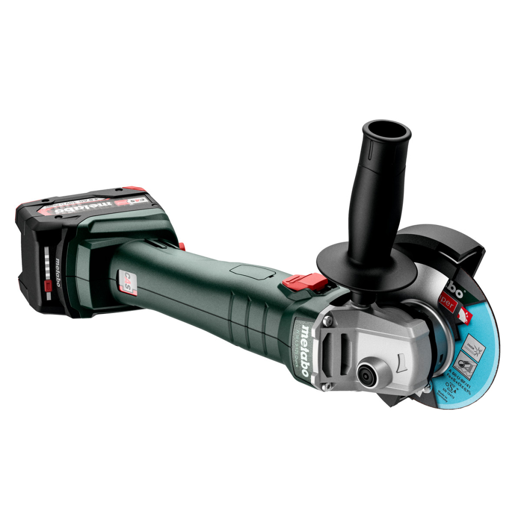 Шліфувальна машина Metabo W 18 L 9-125 Quick, 125мм, 18V. 2х5.2Ah, metaBOX 165 L (602249650)