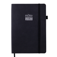 Notebook Buromax RESPECT A5 96 sheets line, black (BM.295208-01)