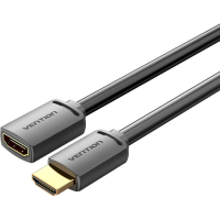 Кабель мультимедійний HDMI M to HDMI F 2.0m V2.0 4K 60Hz PVC Vention (AHCBH)