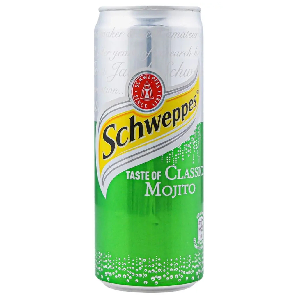 Напій Schweppes Classic Mojito Безалкогольний сильногазований 330 мл (5449000171351)