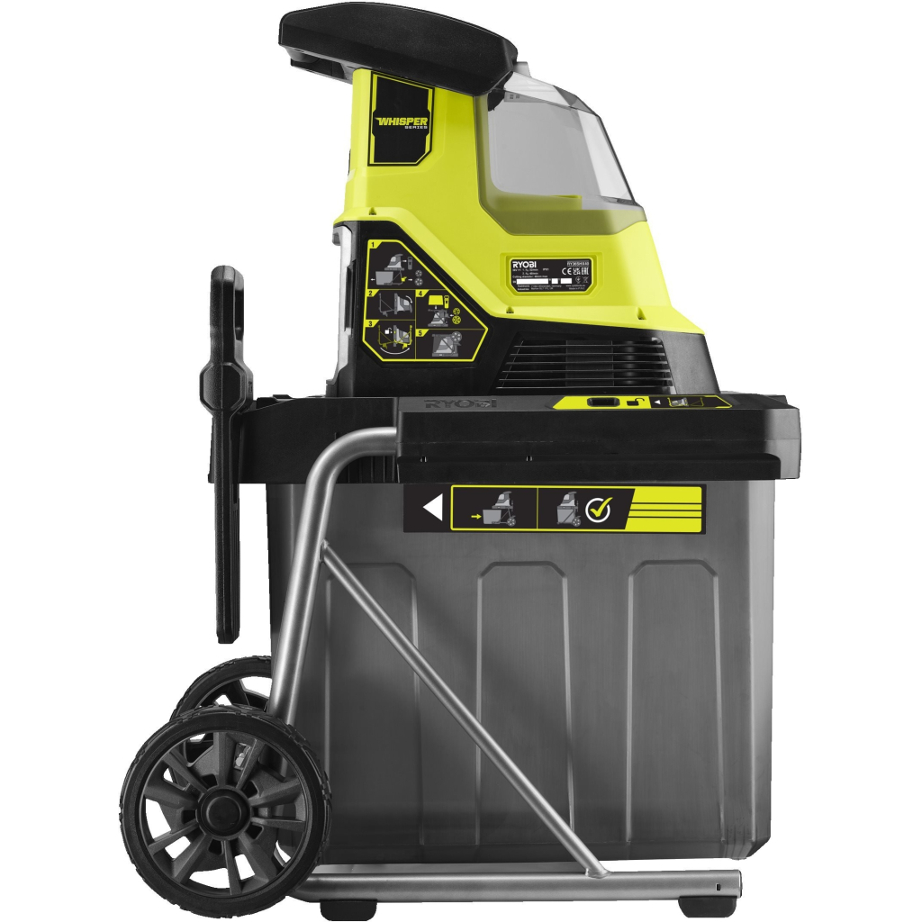 Садовий подрібнювач Ryobi Max Power RY36SHX40-0 36В, 40мм, 55л, фреза низькошумний (без АКБ та ЗУ) (5133005451)