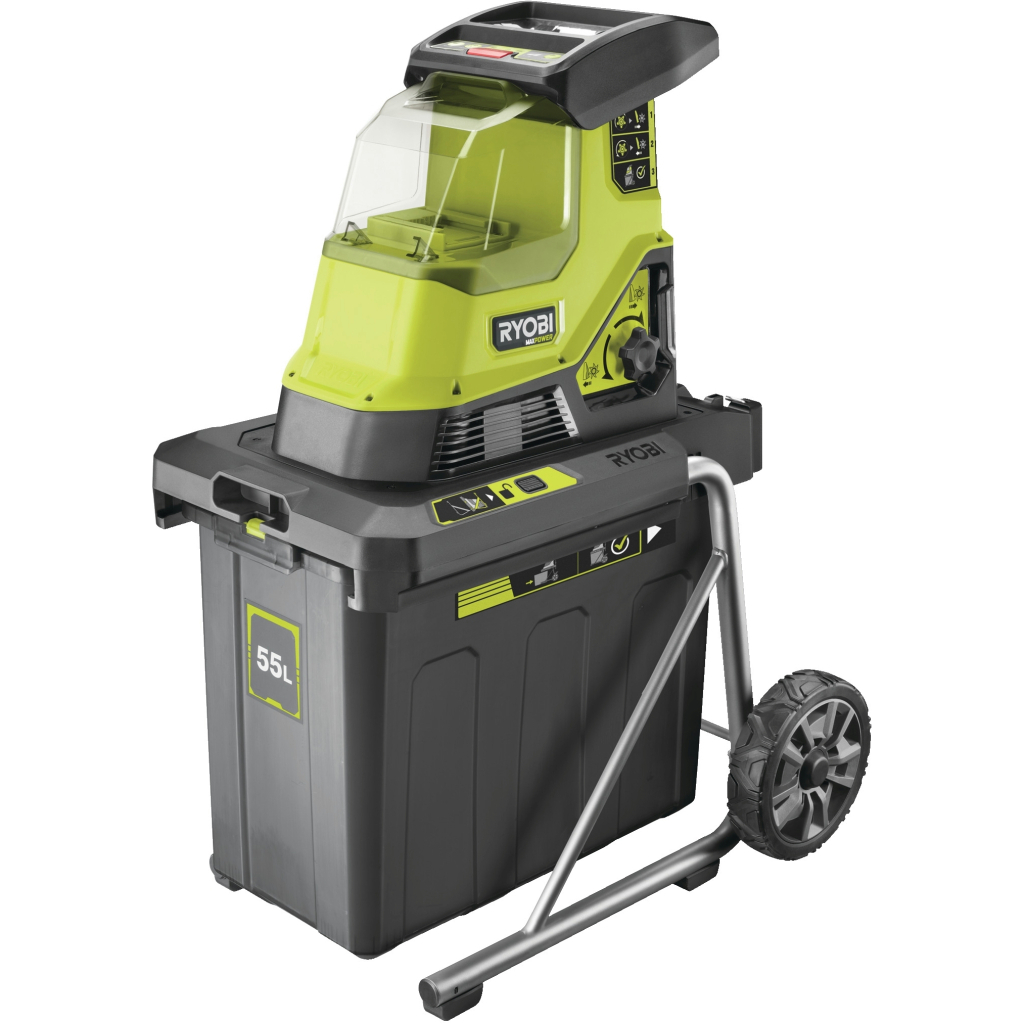 Садовий подрібнювач Ryobi Max Power RY36SHX40-0 36В, 40мм, 55л, фреза низькошумний (без АКБ та ЗУ) (5133005451)