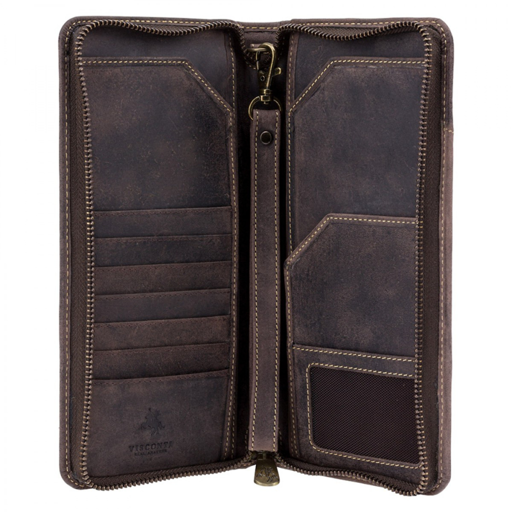 Портмоне Visconti Дорожнє 728 Wing Oil Brown (728 OIL BRN)