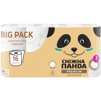 Toilet paper Snow Panda Premium Aroma Plus 3 layers 16 rolls (4820183972910)