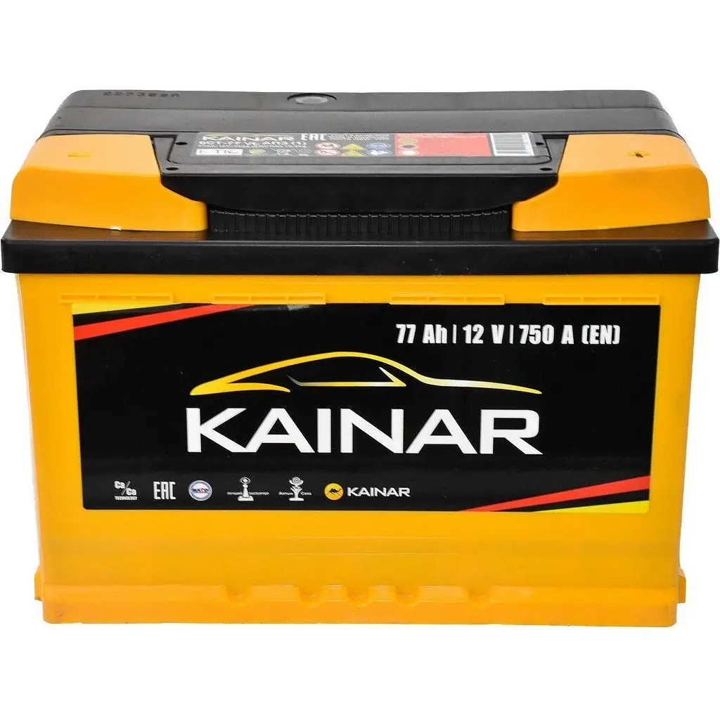 Акумулятор автомобільний KAINAR PREMIUM 77Ah Ев (-/+) (750EN) (077 230)