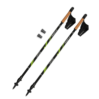 Палиці для скандинавської ходи PowerPlay 9104 Lykke Black/Green 80-135 см (PP_9104_LYKKE)