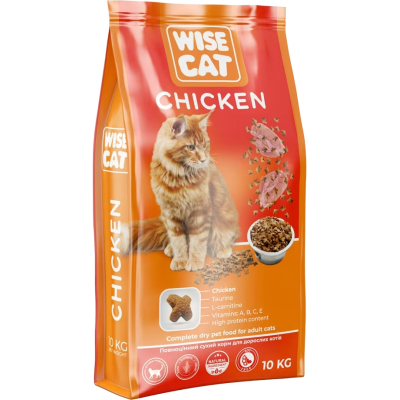 Сухий корм для кішок Wise Cat Chicken 400 г (4820111141715)