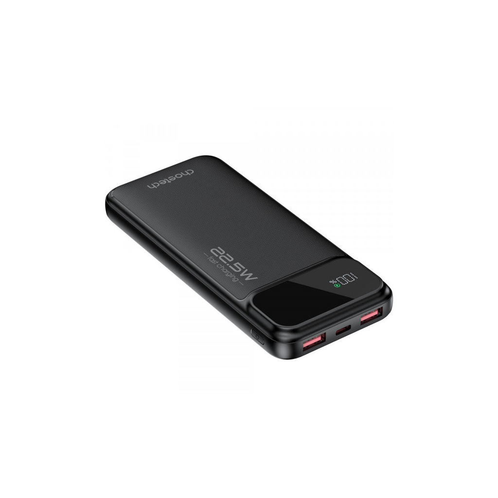 Повербанк Choetech 10000mAh 22.5W, PD, QC/3.0, USB-A, USB-C, Black (B728-CCBK)