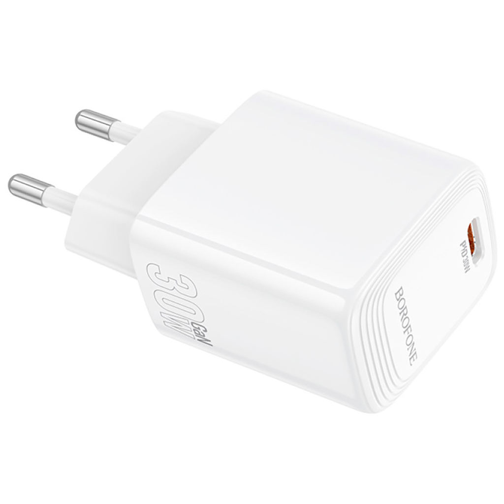 Зарядний пристрій BOROFONE BN28 Fuente USB-C PD30W White (6941991120299)